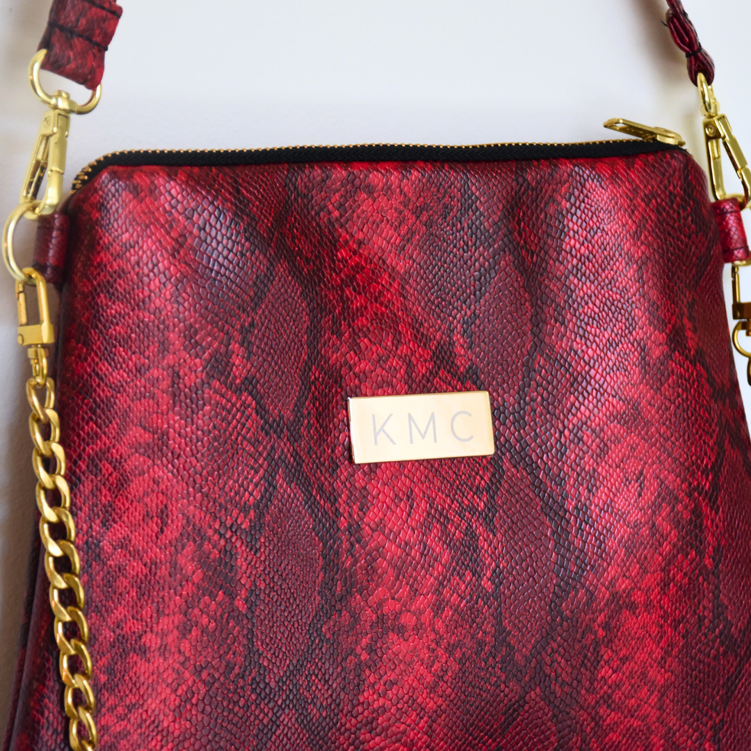 The North-South Handbag — Cherry