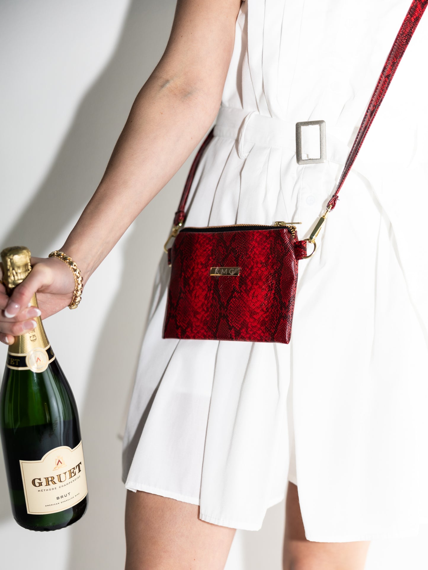 The Mini Crossbody — Cherry