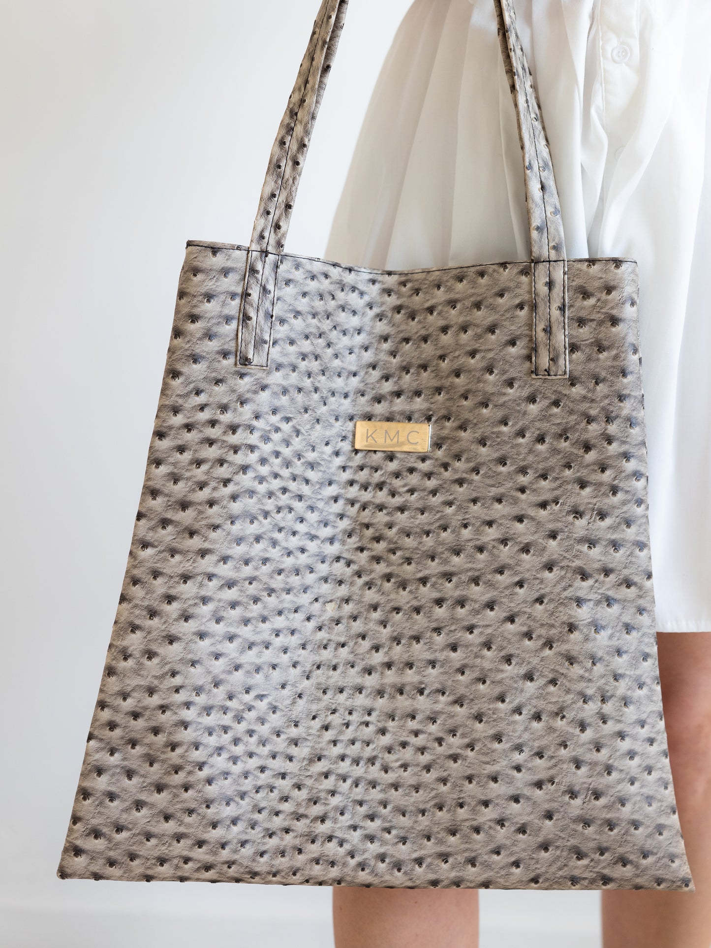 The North-South Tote — Taupe 'Ostrich'