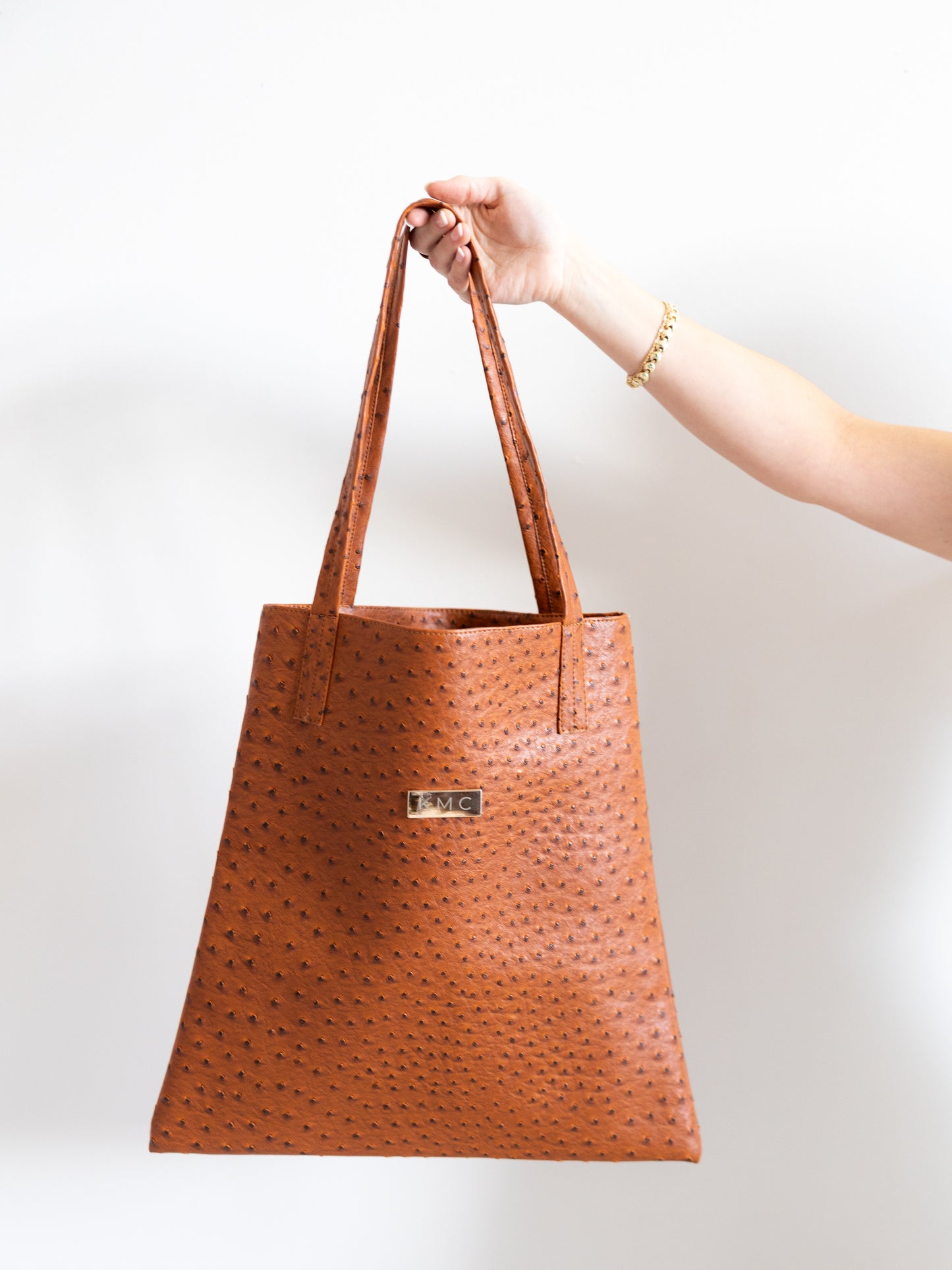 The North-South Tote — Saddle 'Ostrich'