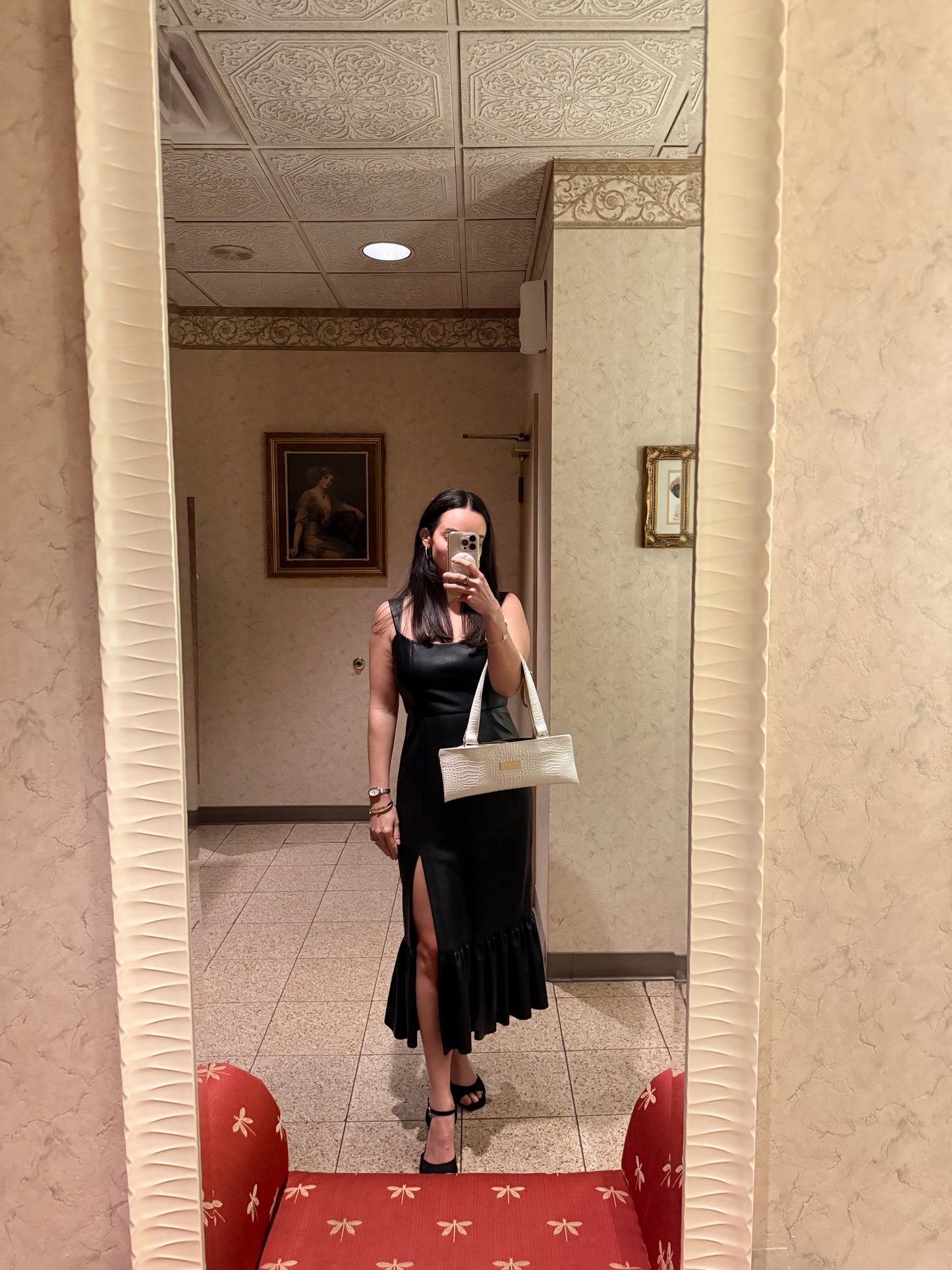 The East-West Handbag — Bone 'Aqualine Marine Crocodile'