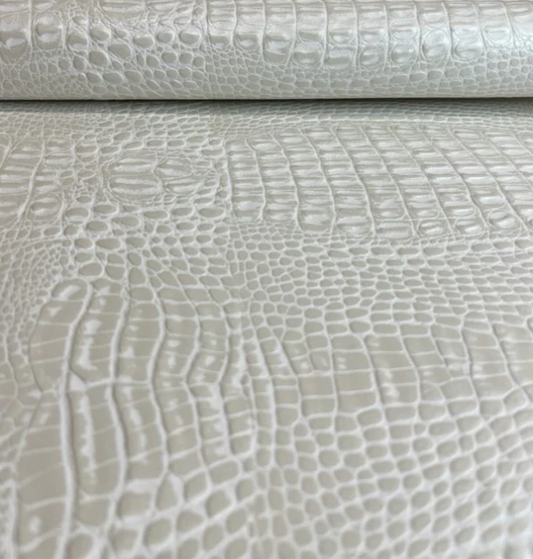 The East-West Handbag — Bone 'Aqualine Marine Crocodile'