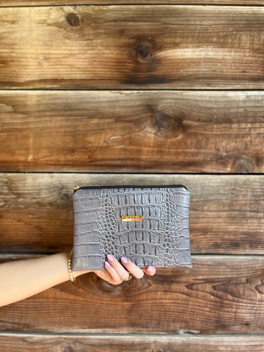 The Essential Clutch — Licorice 'Crocodile'